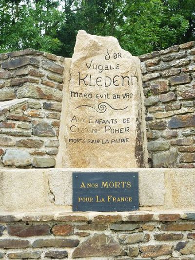 War Memorial Cléden-Poher #1