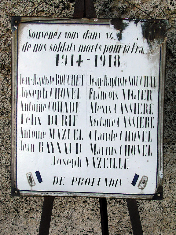 World War I Memorial Nadaillat #1