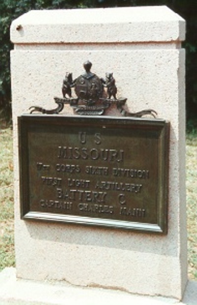 1st Missouri Light Artillery, Battery C (Union) Monument #1