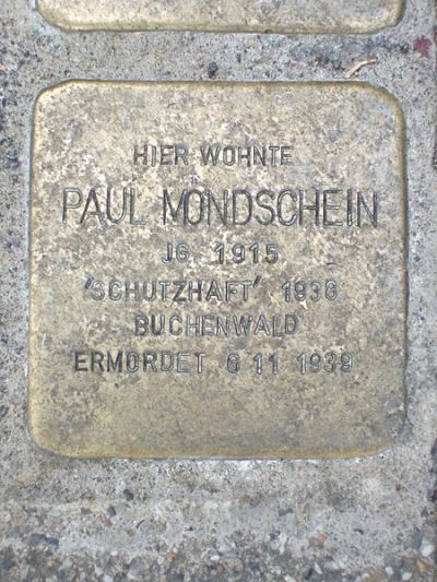 Stolpersteine Wilhelmshher Allee 40 #4