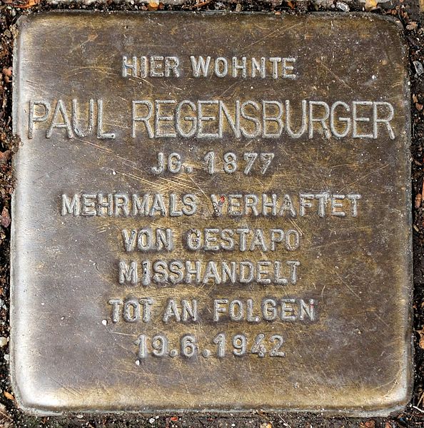 Stumbling Stone Lindenbergstraße 19