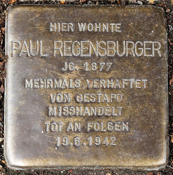 Stolperstein Lindenbergstrae 19