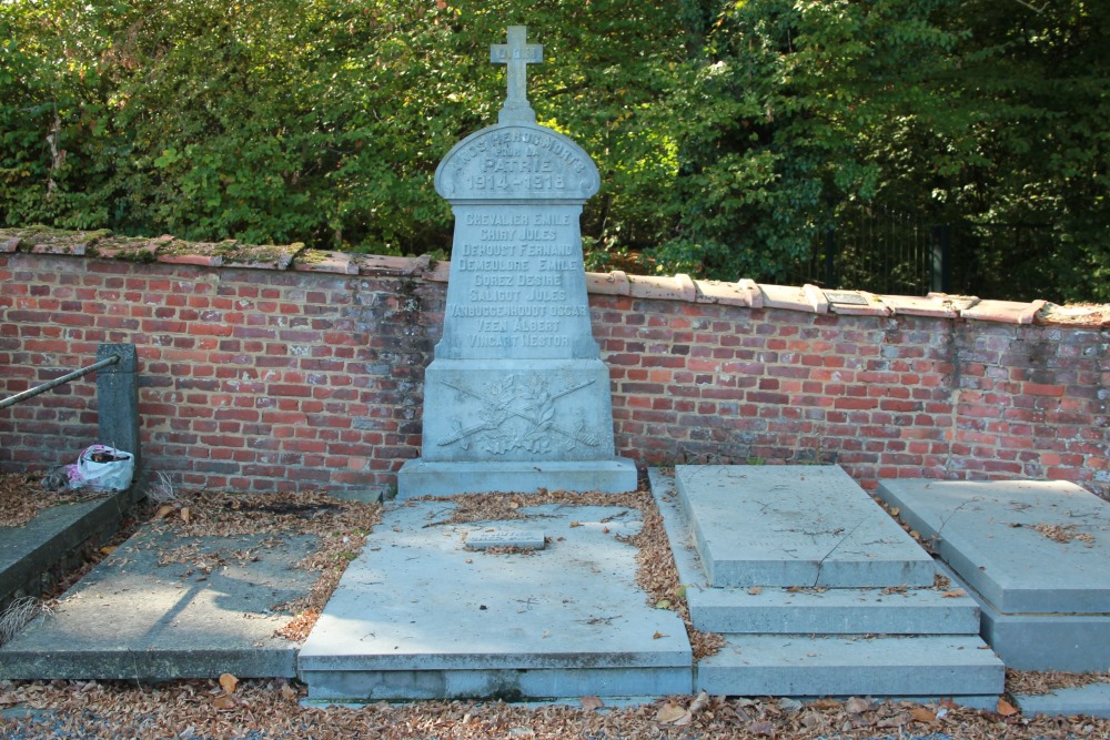 Oorlogsmonument Begraafplaats Horrues