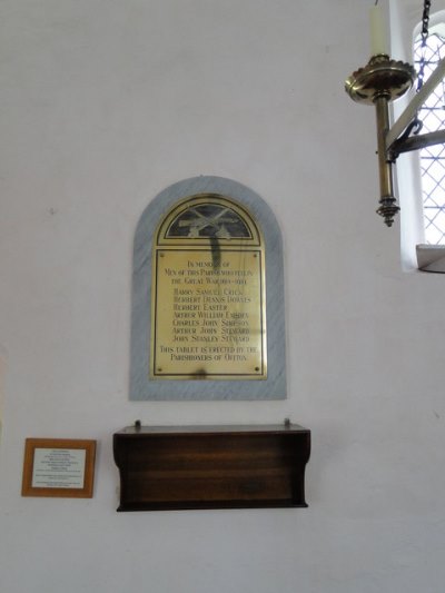 Oorlogsmonument Offton Church