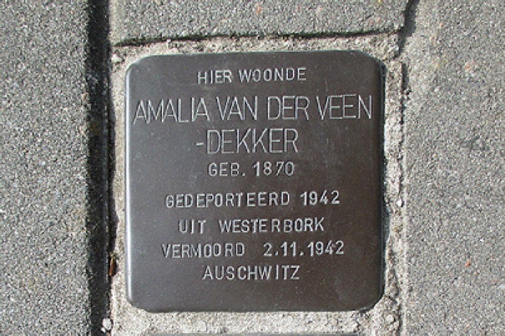 Stolpersteine Lonerstraat 20 (nu Rembrandtlaan 50) #2