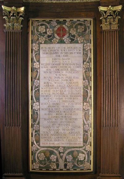 Oorlogsmonument St. Ann's Church Dublin #1