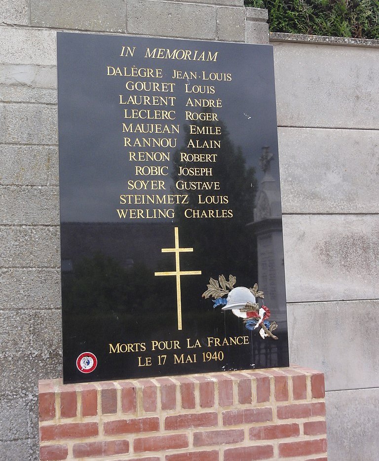 Memorial Battle 17 May 1940