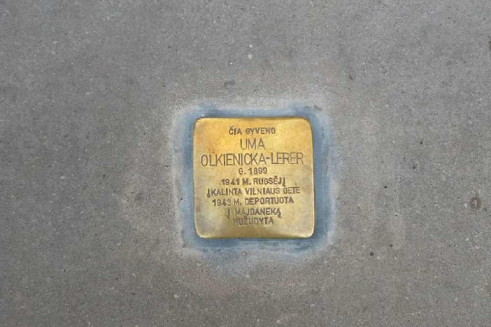 Stolperstein Jono Basanavičiaus g. 19