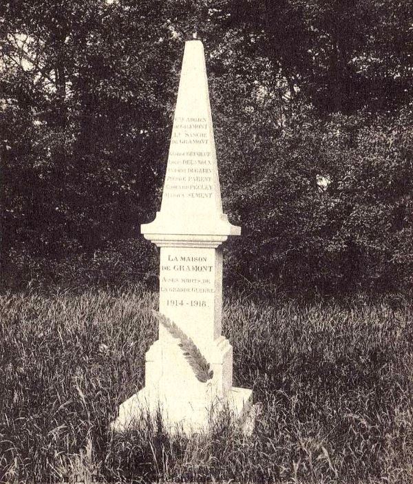 World War I Memorial La Maison de Gramont