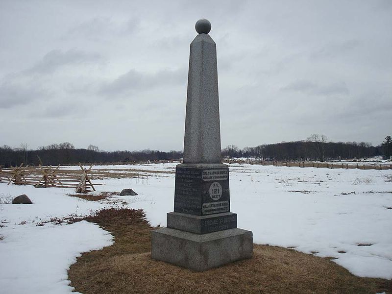 121st Pennsylvania Volunteer Infantry Regiment Monument #1