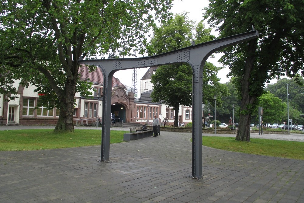 Monument Platform Covering with Shelling Damage #2