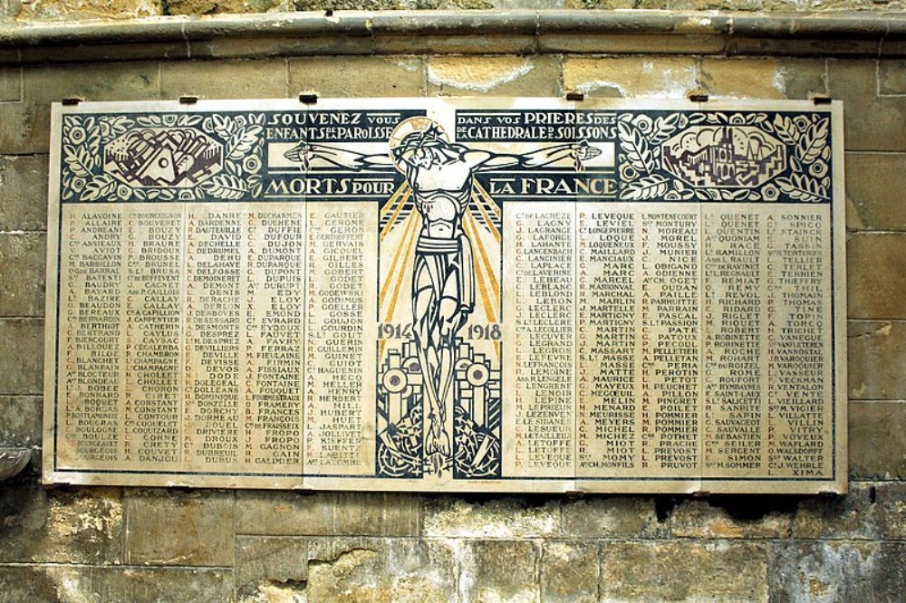 Monument Eerste Wereldoorlog Cathdral Saint-Gervais-et-Saint-Protais #1