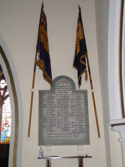 Oorlogsmonument St. Mary Church Walton #1