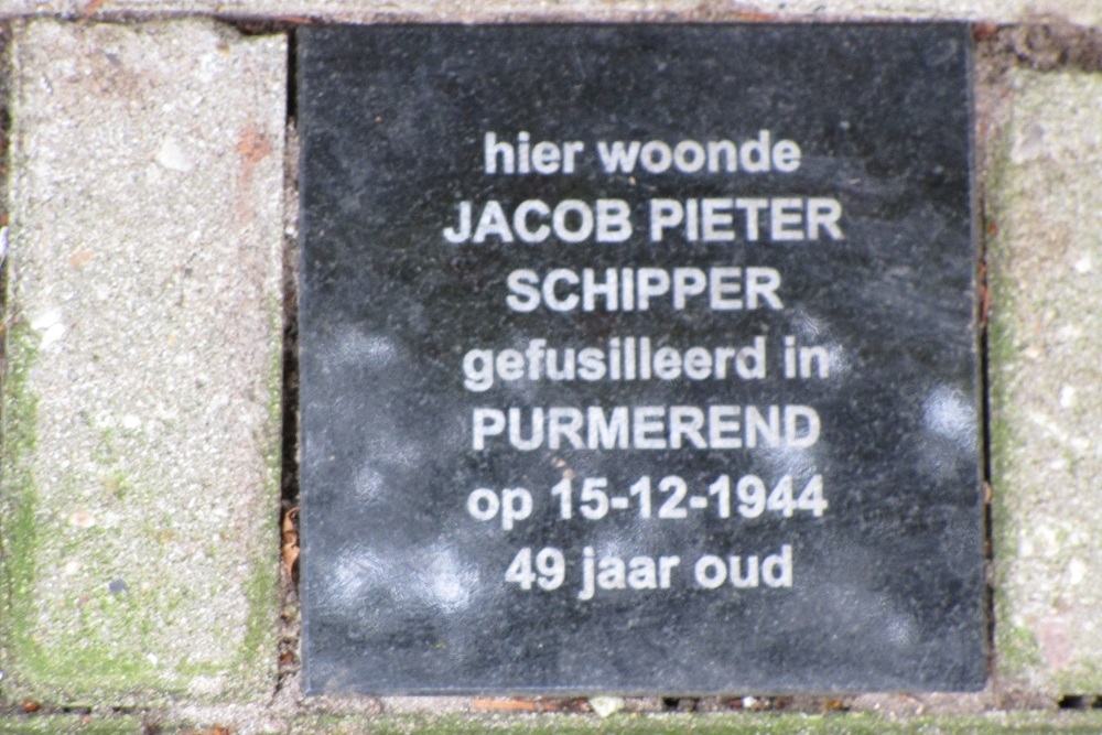 Memorial Stone Vermeerstraat 112 #1