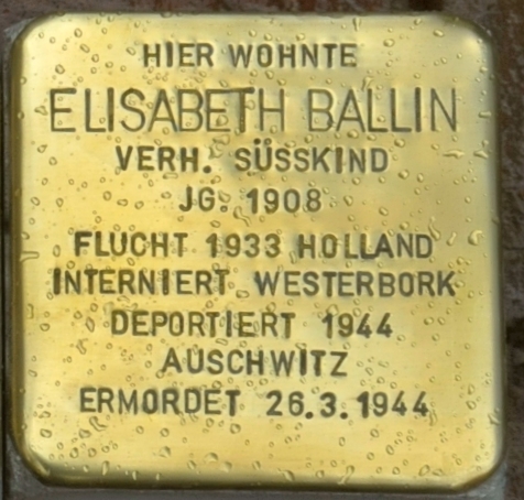 Stolpersteine Groe Bahnhofstrae 4 #3