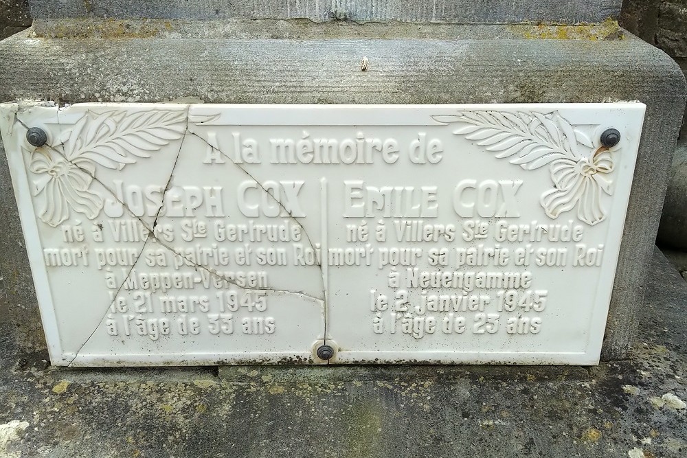 Memorial Fallen World Wars Villers-Sainte-Gertrude #2