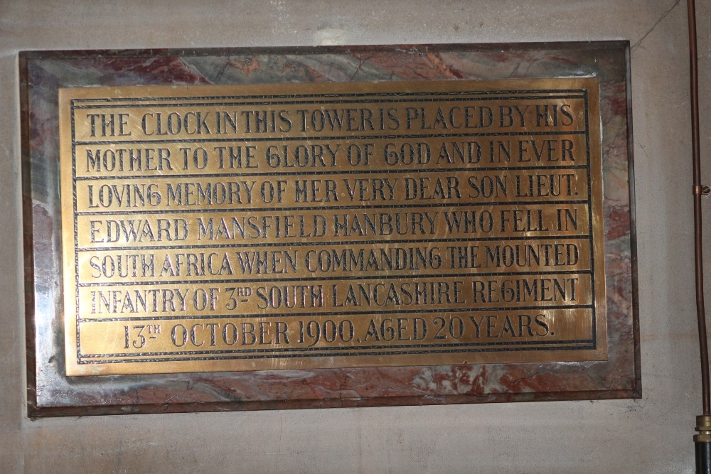 Gedenktekens Tweede Boerenoorlog All Saints Church Babbacombe #2