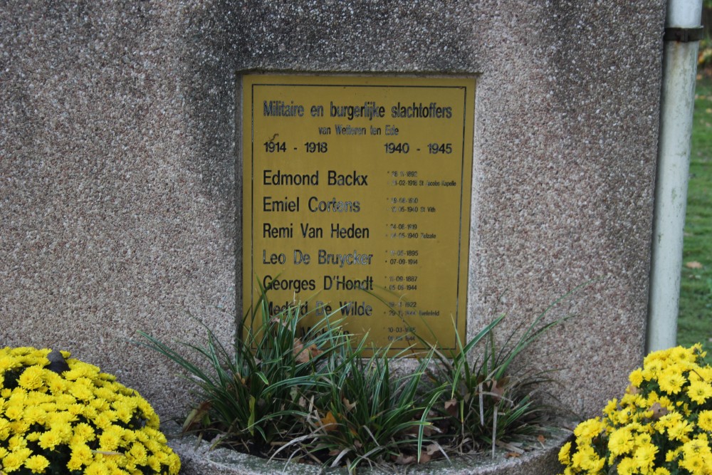 War Memorial Wetteren Cemetery Voorde #2