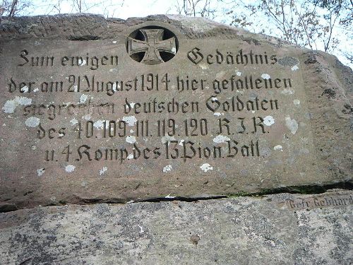 Memorial Stone Fallen Petit Donon #1