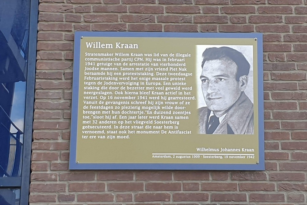 Herdenkingsborden Slotermeer Willem Kraanstraat #1