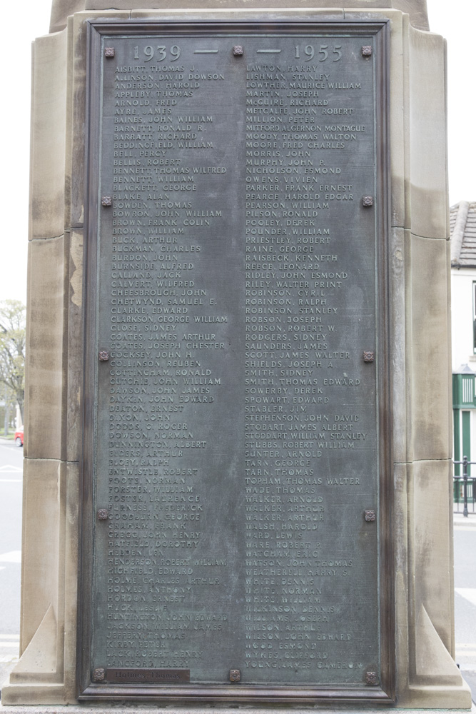 Oorlogsmonument Shildon #4