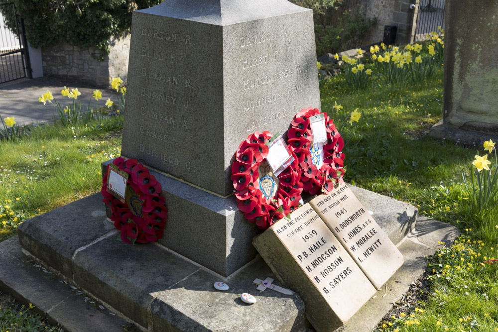 Oorlogsmonument Bishop Middleham #2