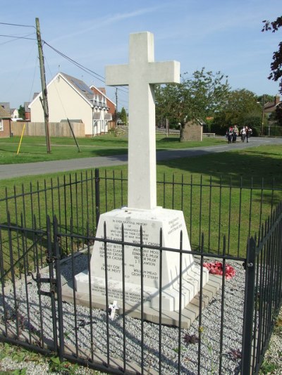 War Memorial Stanningfield