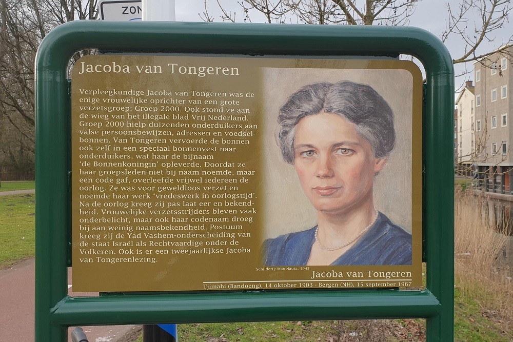 Memorial Plates Slotermeer Jacoba van Tongerenbrug