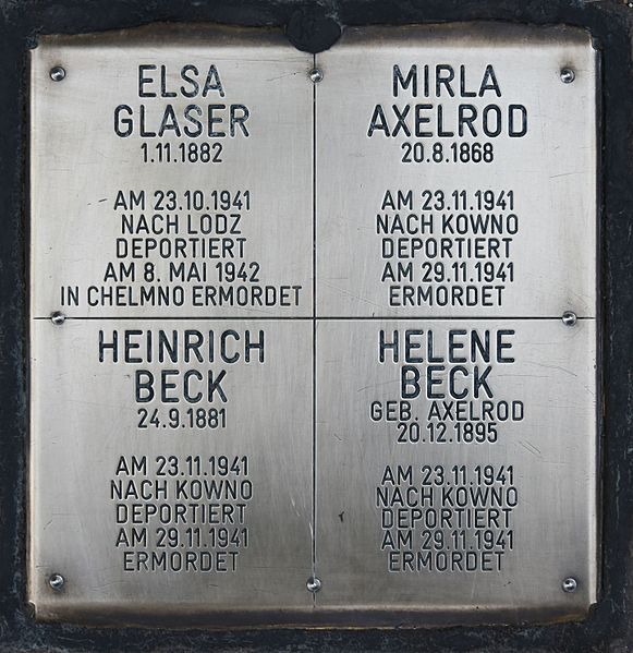 Remembrance Stones Braungasse 48 #1