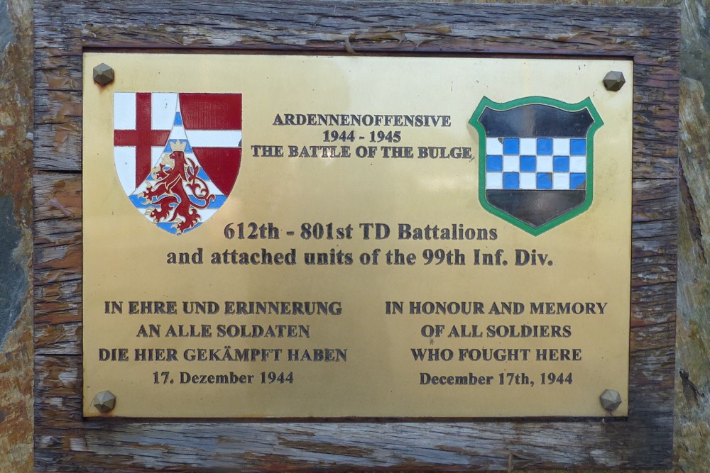 Monument 612th en 801st TD Battalion #1