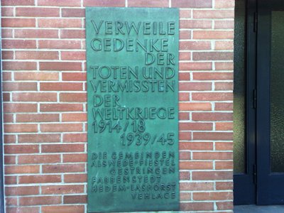 Oorlogsmonument Alswede