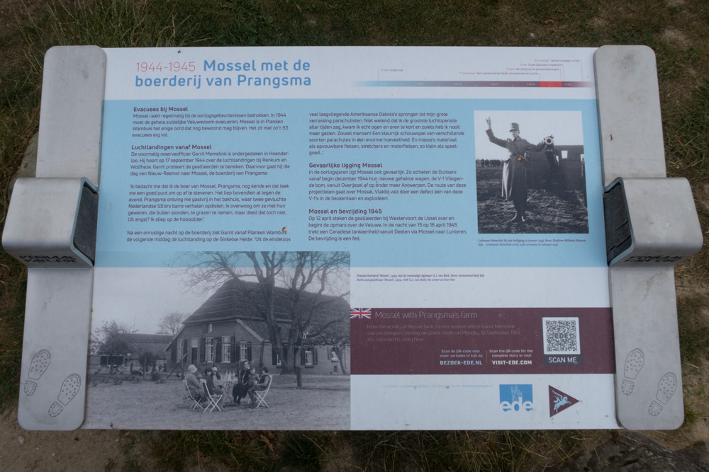 Informatiebord Mossel Boerderij Prangsma