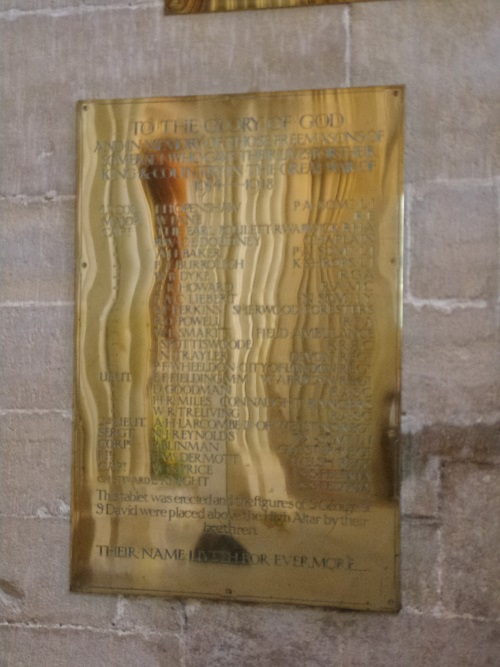 Gedenktekens Wells Cathedral #3