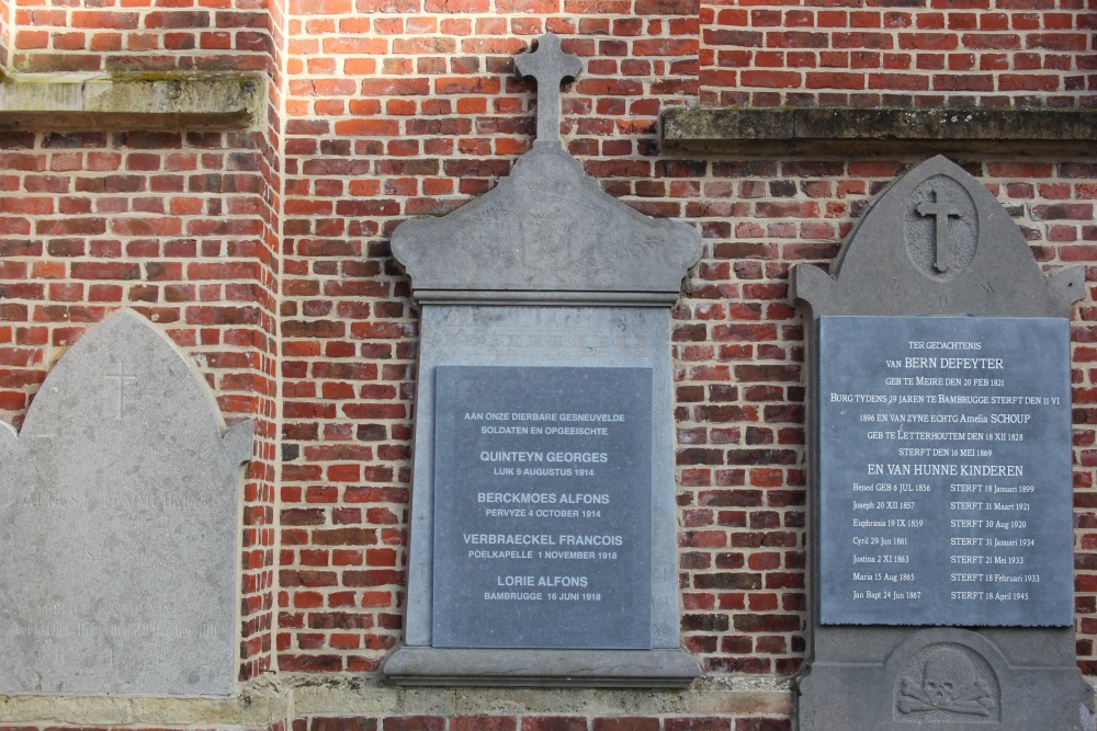 Memorial Plates Church Bambrugge