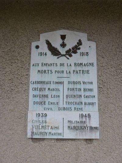 Oorlogsmonument La Romagne