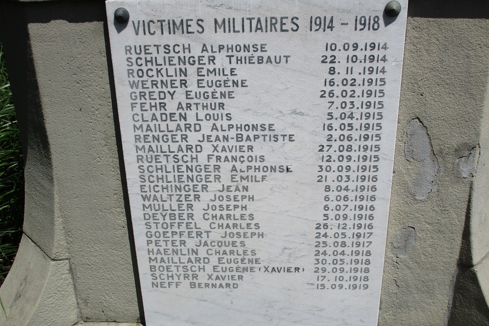 War Memorial Hochstatt #3