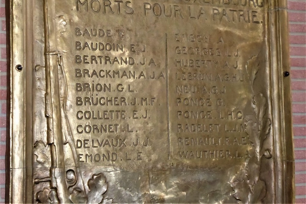 Plaque for the Officials of the Province of Luxembourg #3