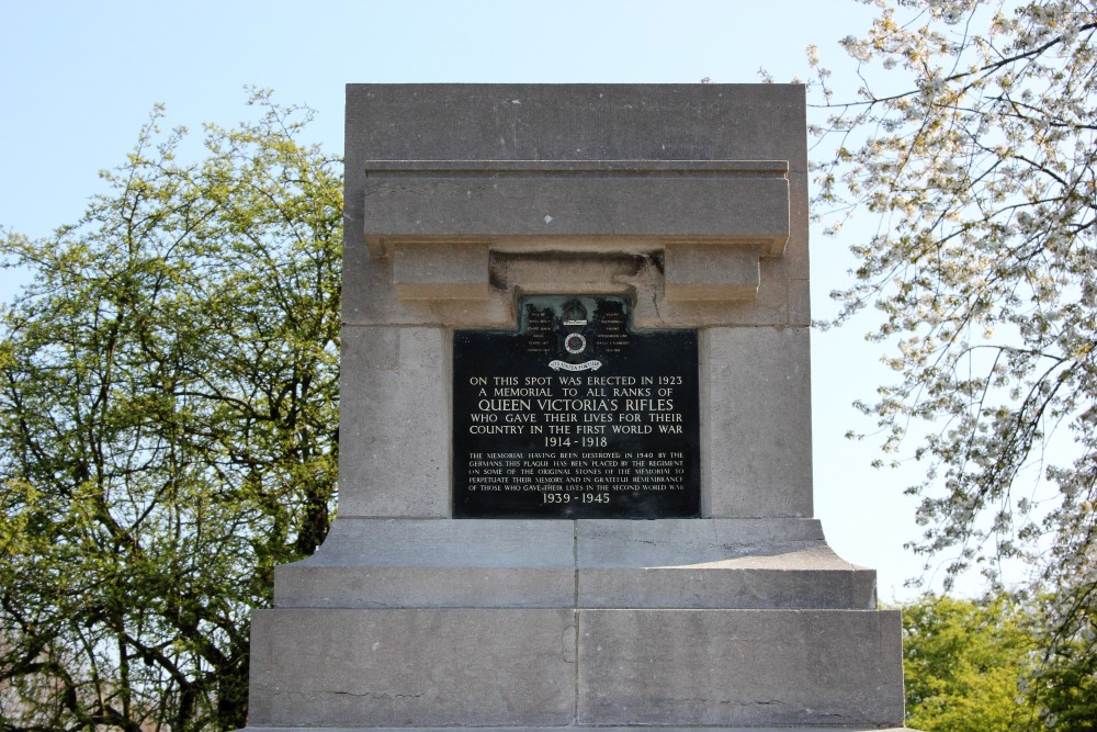 Memorial Queen Victoria's Rifles Hill 60 #2