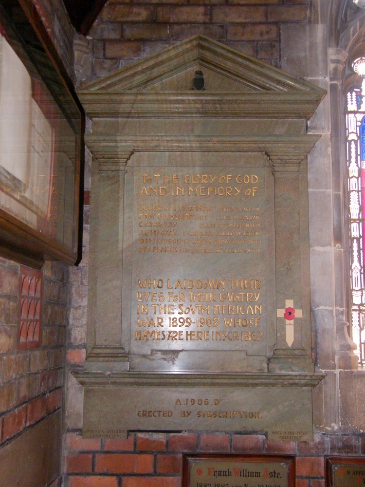 Monument Boerenoorlog Chatham House School