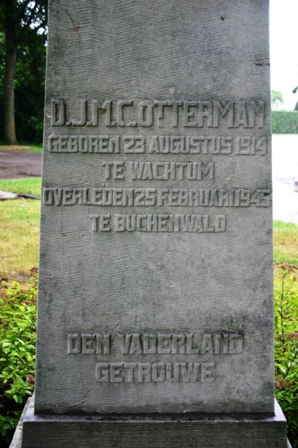 Resistance Memorial Carel Otterman Wachtum #5