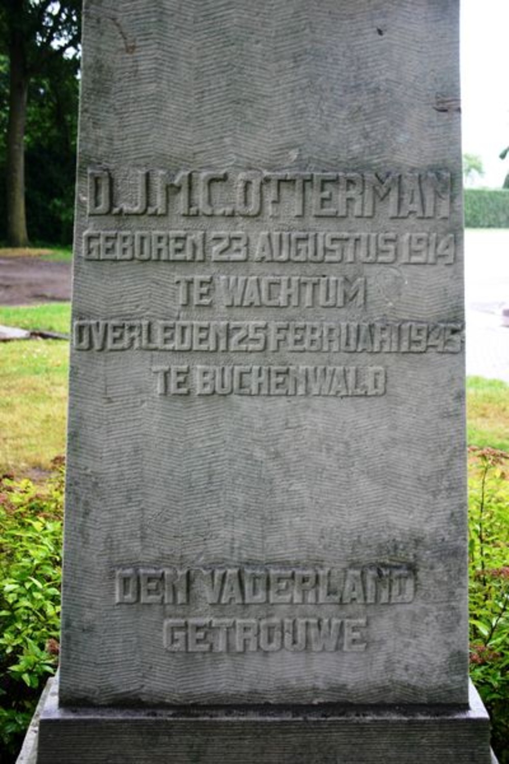 Verzetsmonument Carel Otterman Wachtum #5