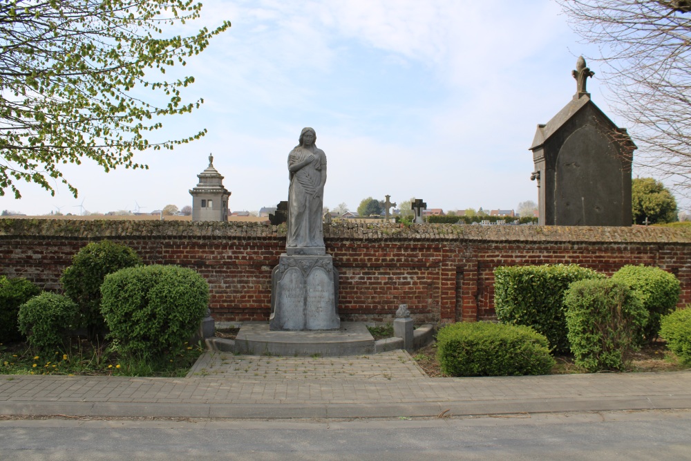 Monument Vermoorde Verzetsstrijders Waudrez #1