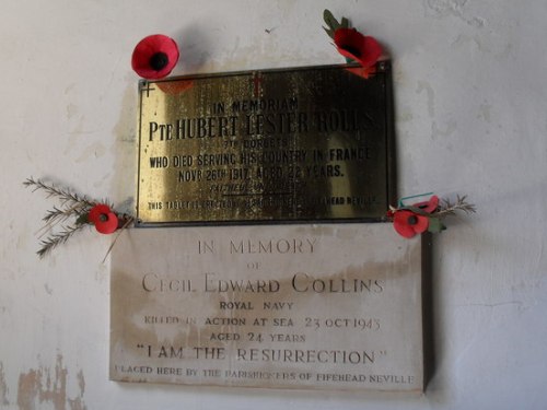 War Memorial Fifehead Neville