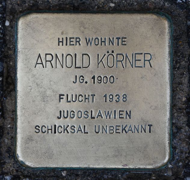 Stolperstein Oeverseegasse 27/II