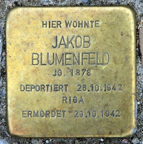 Stolpersteine Gutenbergstraße 4 #1