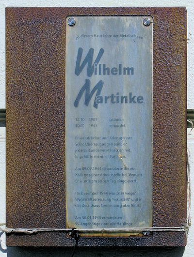 Memorial Wilhelm Martinke #1