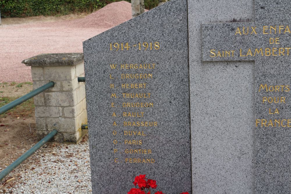 War Memorial Saint-Lambert-sur-Dive #4