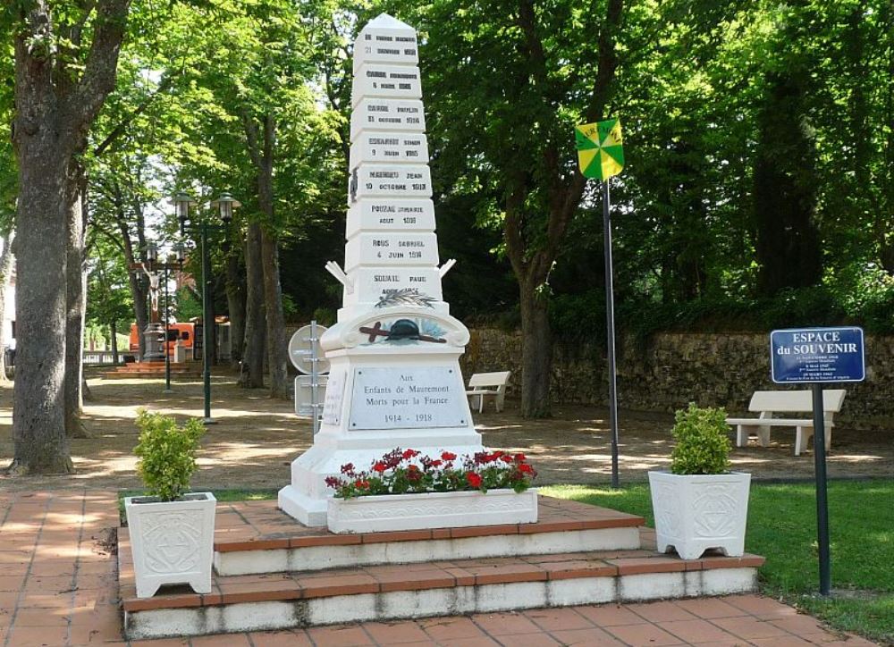 Monument Eerste Wereldoorlog Mauremont #1