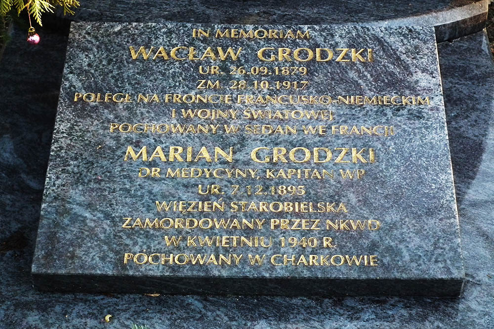 Herdenkingssteen Gorczyn Begraafplaats #1