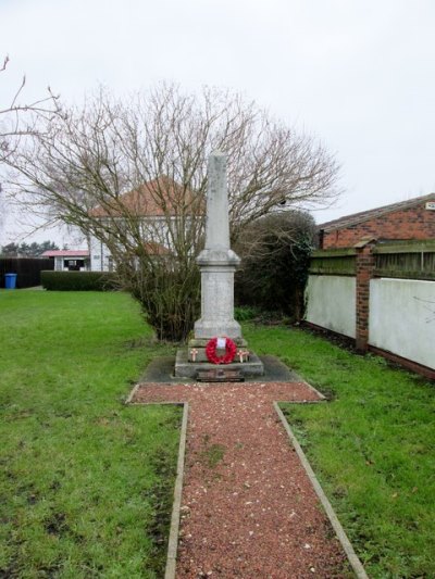 Oorlogsmonument Great Hatfield